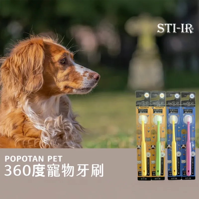 日本STI-IR 360度寵物牙刷